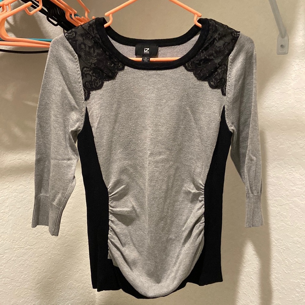Gray and Black IZ Byer sweater